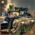 Hebei suppier próprio conjunto de cama, design de tigre, 3d cama conjuntos edredom / edredão / quilt tampa folha de cama